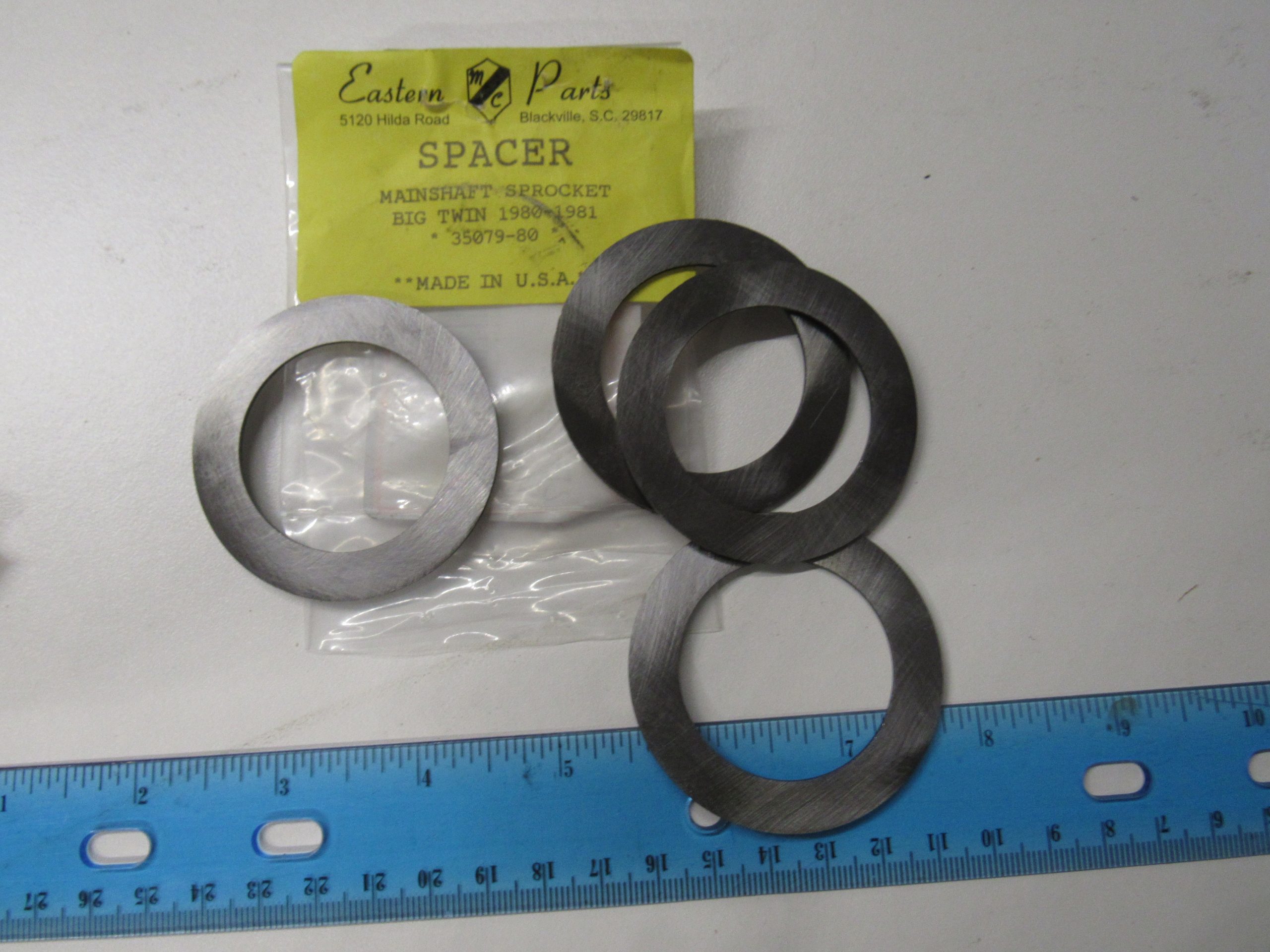 Harley Shovelhead Tranny Mainshaft Sprocket Spacer  1980-81  P/N 35079-80 - Image 3