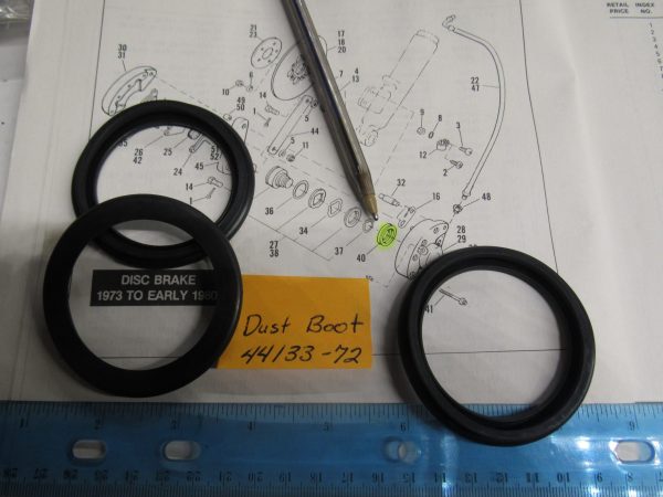 Harley Shovelhead.Banana Caliper Dust Boot  1972-79 - Image 3
