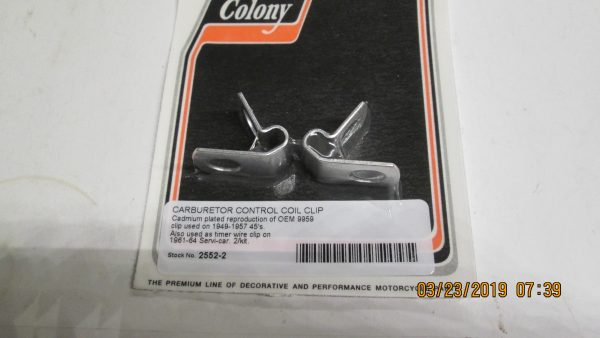 Harley 45 Flathead Solo & Servi-car Carb Control Coil Clip 1949-57 P/N 9959