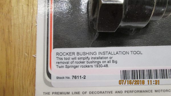 Harley Knuckle,Pan,Servi-car,WLC Fork Rocker Bushing Installation Tool.. - Image 2
