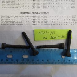 HARLEY BIG TWIN FLATHEAD 74" & 80 GENERATOR MOUNTING SCREWS 1937-48