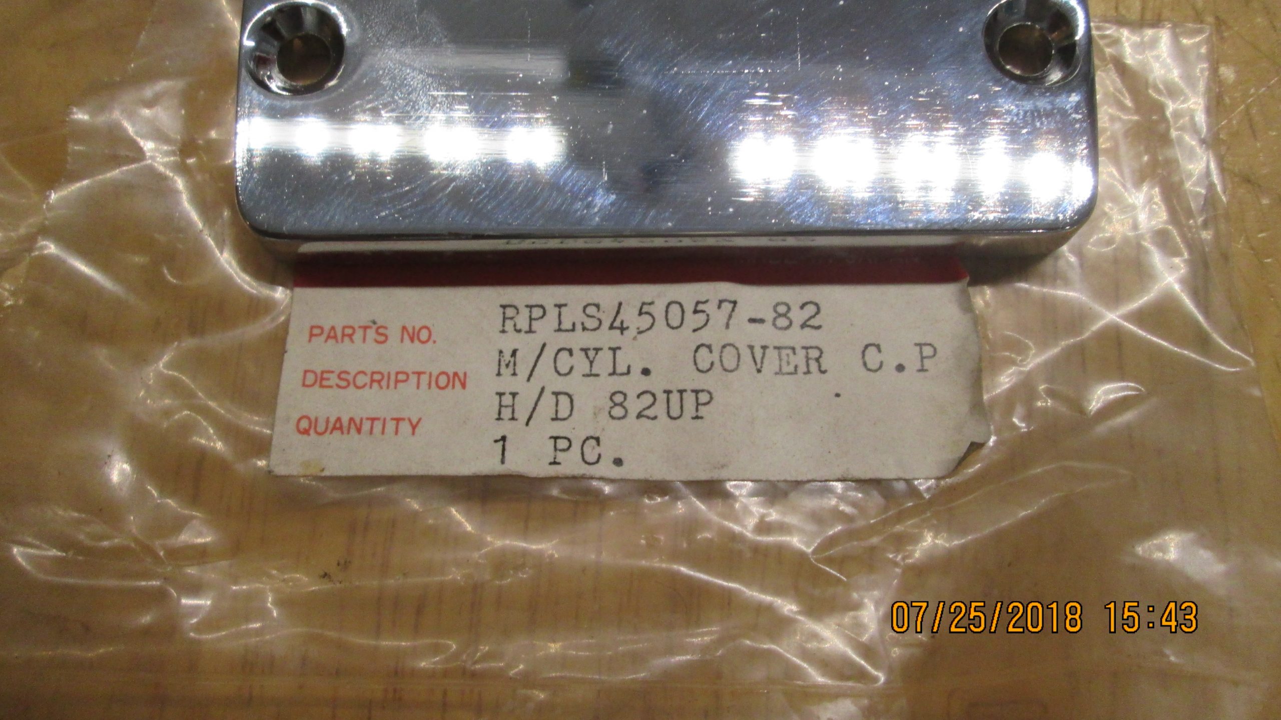 45057-82 Chrome Master Cylinder Reservoir Cap top Harley Davidson 82-85 