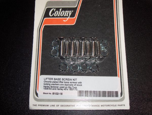 Harley Knucklehead,Panhead,45 Flathead Chrome Lifter Base Screws.. - Image 2