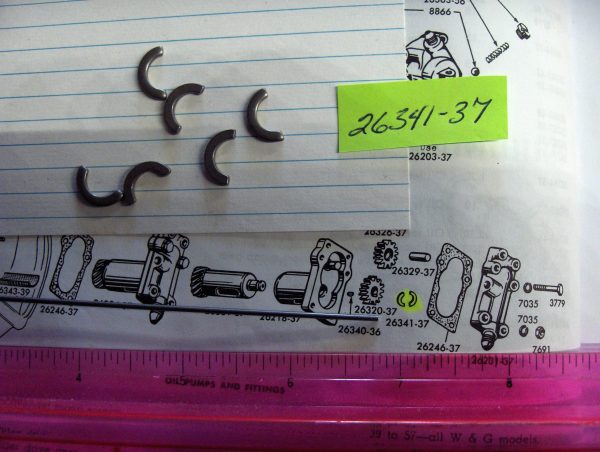 Harley 45 Flathead Solo,Servi-car,Sportster Oil Pump Breather Gear Retainers. P/N 26341-37 - Image 2