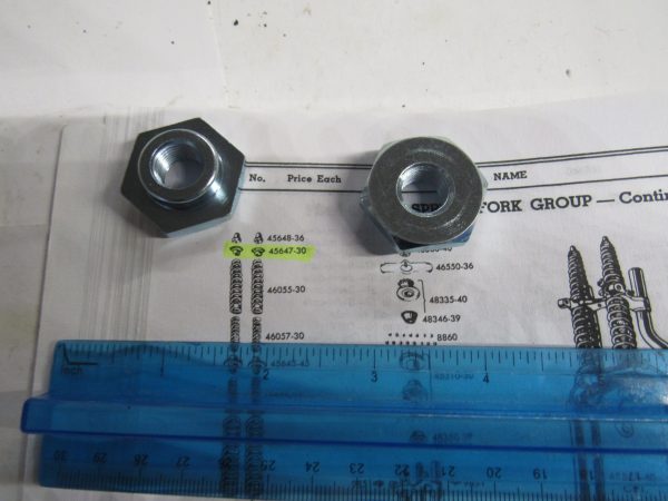 Harley Knucklehead,Flathead,Panhead,Springer Fork Rod Upper Nuts  1930-57 - Image 4