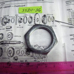 Harley Knucklehead,Panhead.Shovelhead Transmission Drive Gear Nut 1936-84  P/N 35211-36