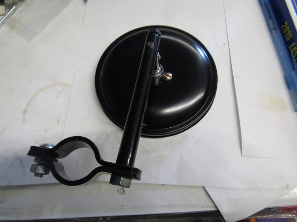Harley Knucklehead,Flathead,Pan,WL Black Short Stem Mirror 1936-UP P/N 91870-34