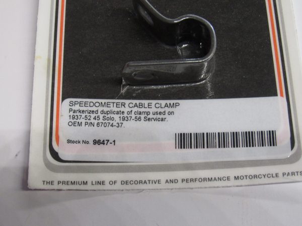 Harley 45 Flathead Solo & Servi-car Speedo Cable Clamp 1937-56 P/N 67074-37 - Image 2
