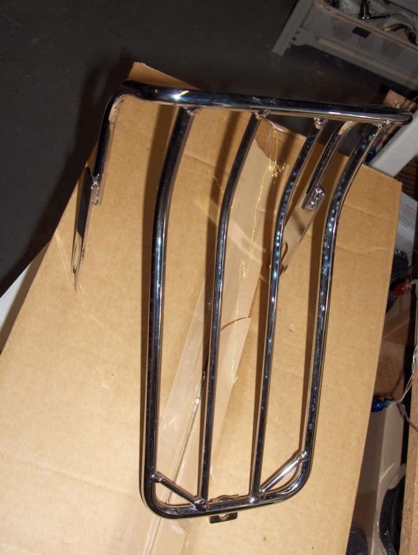 Harley Evo Softail Chrome Luggage Rack for Bobbed Rear Fenders  1985-99 - Image 5