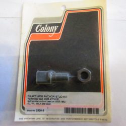 Harley 45 Flathead Solo Rear Brake Arm Anchor Stud Kit  1935-52. P/N 41716-35