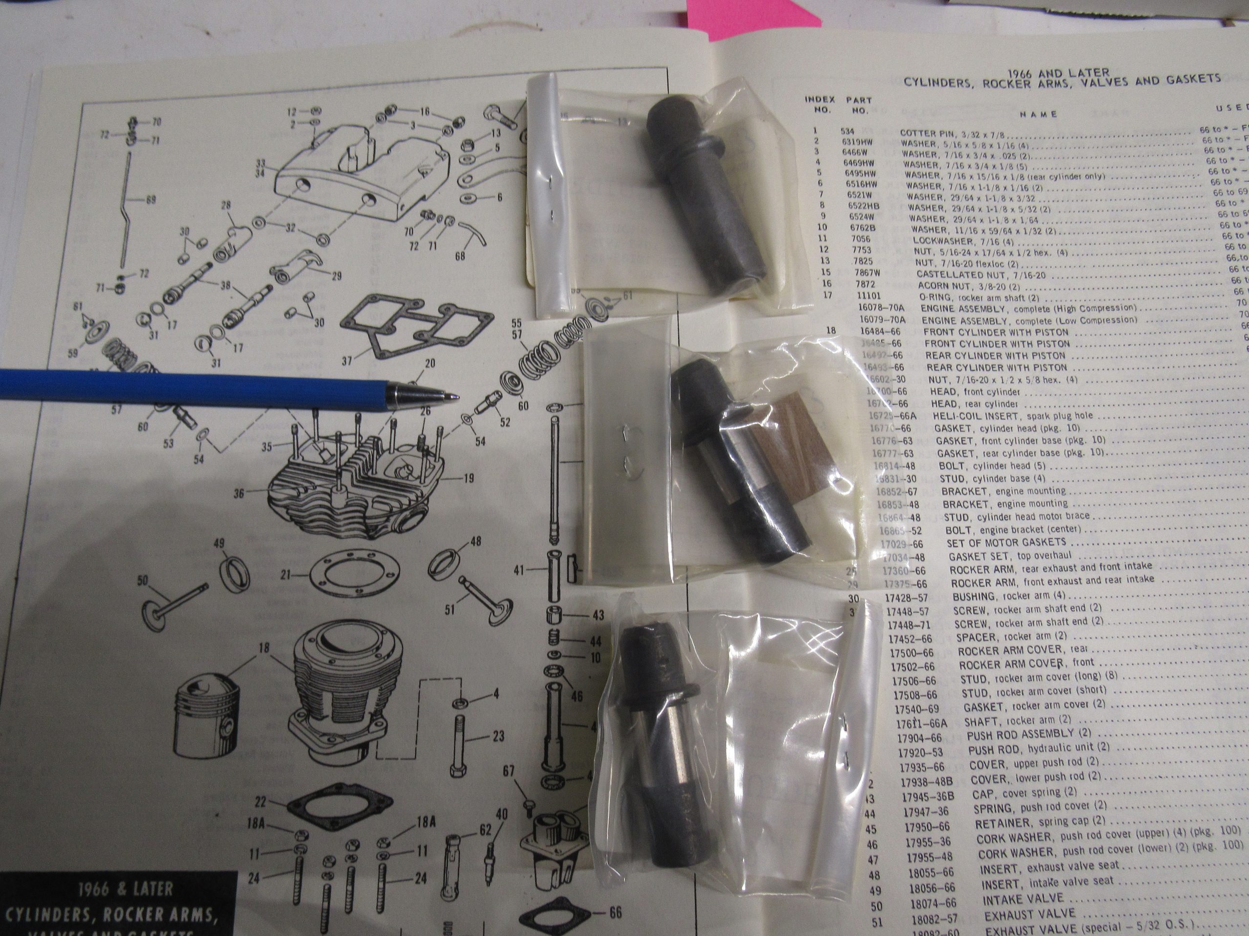 Harley Panhead,Shovelhead Intake Valve Guides..**CAST**  1948-78