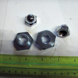 Harley,Knuckle,Pan,Flathead Springer Fork Rod Nut Kit. 1936-52. P/N 45647-30 & 45648-36