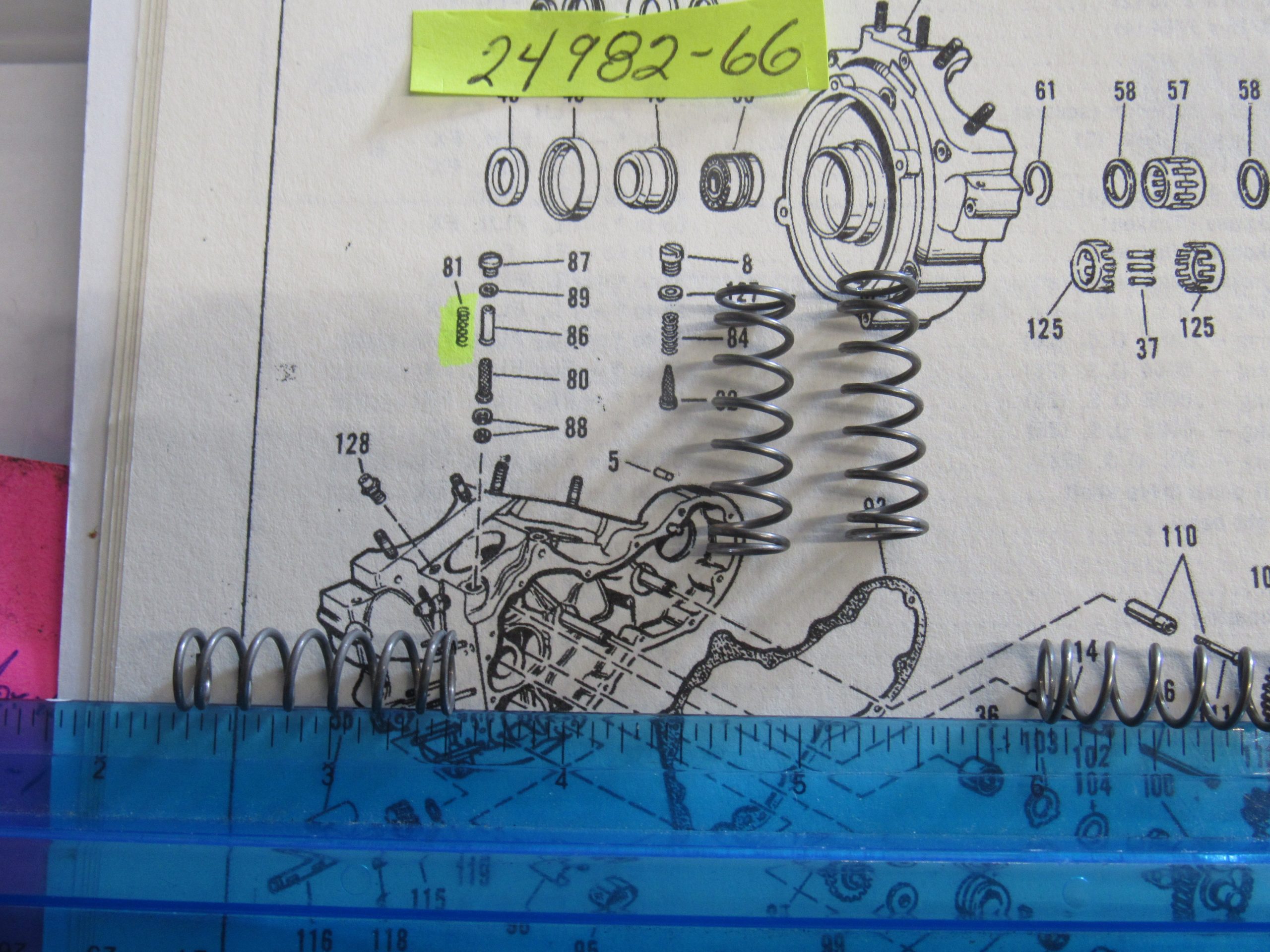 Harley Flat Side Shovelhead Tappet Oil Screen Springs  1966-69