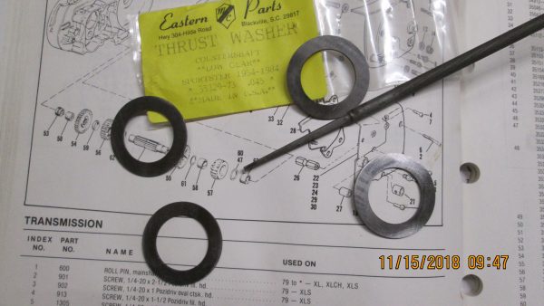 Harley Sportster Low Gear Countershaft Thrust Washer .045 P/N 35329-73