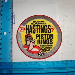 Harley,Indian, Vintage Style "Hasting Piston Rings" Motorcycle Jacket Patch