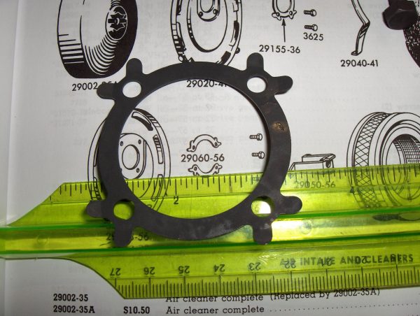 Harley Linkert Air Cleaner Mount Screws and Lock Tab  1936-55 - Image 3