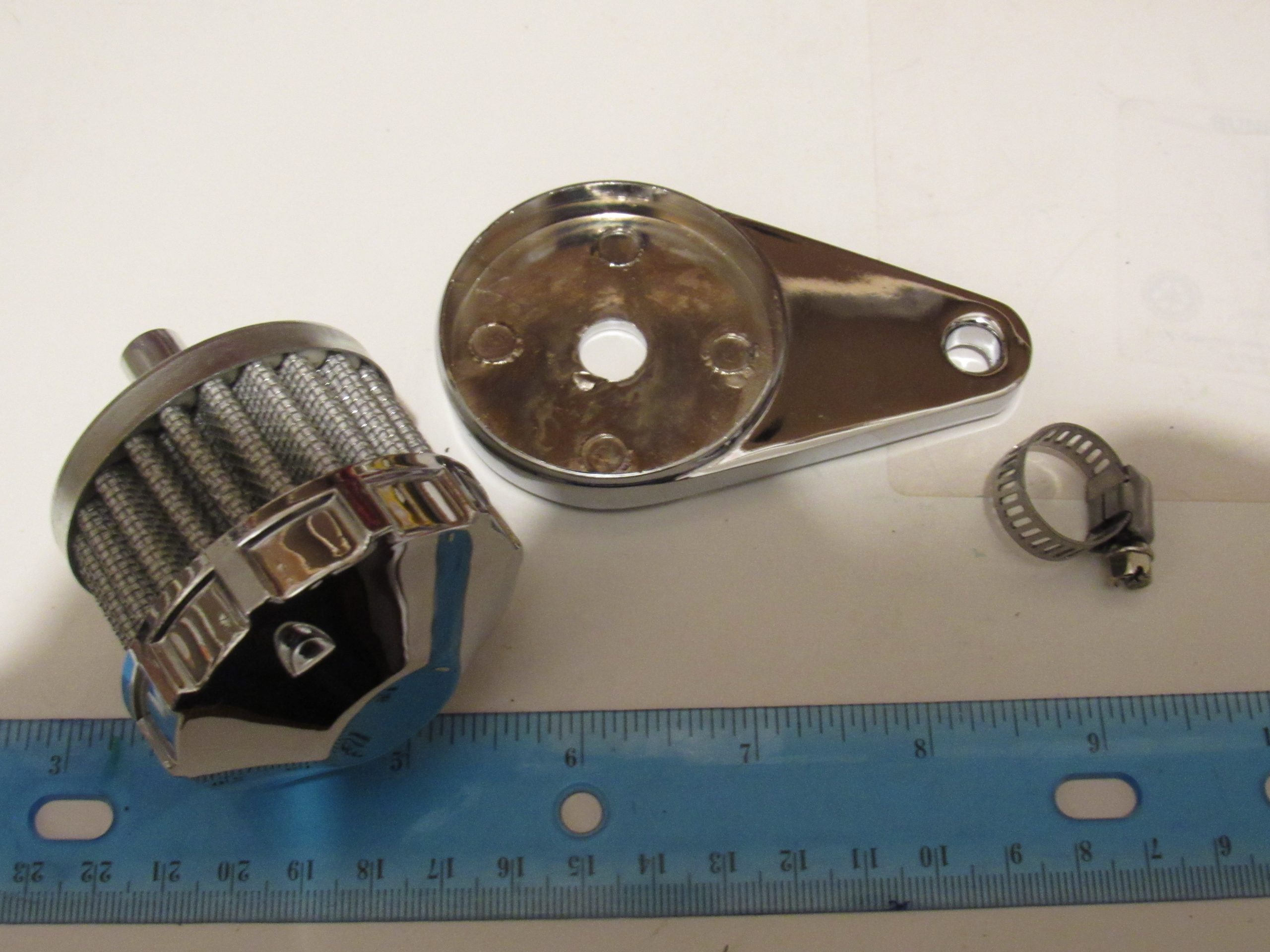 Harley Shovelhead,Evolution Chrome Crankcase Breather Assembly with