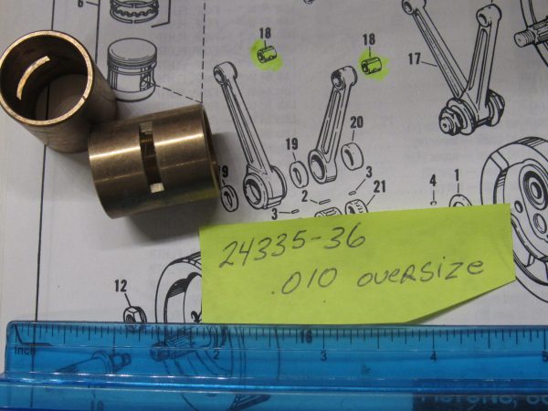 Harley Knuckle,Pan,Shovel,Evo Wrist Pin Bushings .010 Over 1936-98 P/N 24335-36
