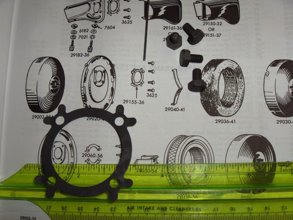 Harley Linkert Air Cleaner Mount Screws and Lock Tab  1936-55