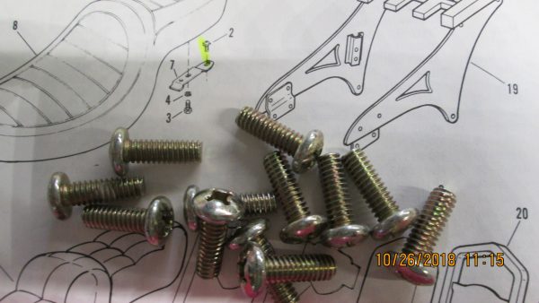 HARLEY SPORTSTER,SHOVELHEAD POZIDRIV PAN HEAD SCREW 1/4"-20 x 3/4 " P/N 2607 - Image 3