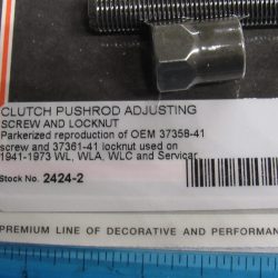Harley 45 Flathead Solo and Servi-car Clutch Rod Adjusting Screw & Locknut  P/N 37358-41