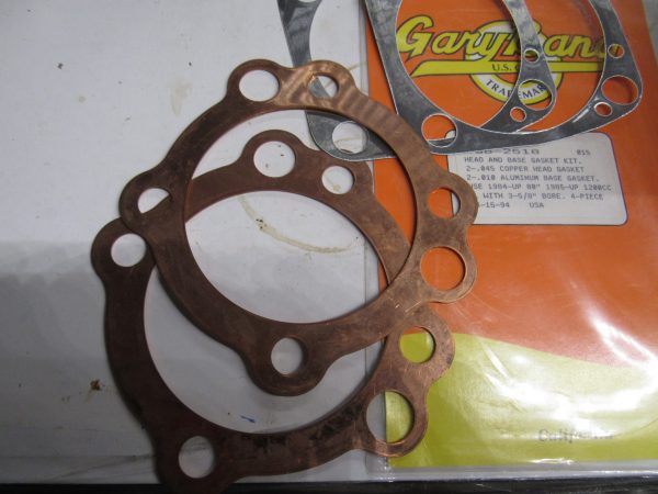 Harley 80" Evolution Big Twins Copper Head Gaskets,Aluminiun Base Gasket 1984-up - Image 4