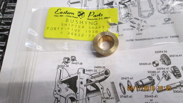 Harley 45 Flathead & Servi-car Shifter Shaft Bushing*Large* 1938-73 P/N 34432-38