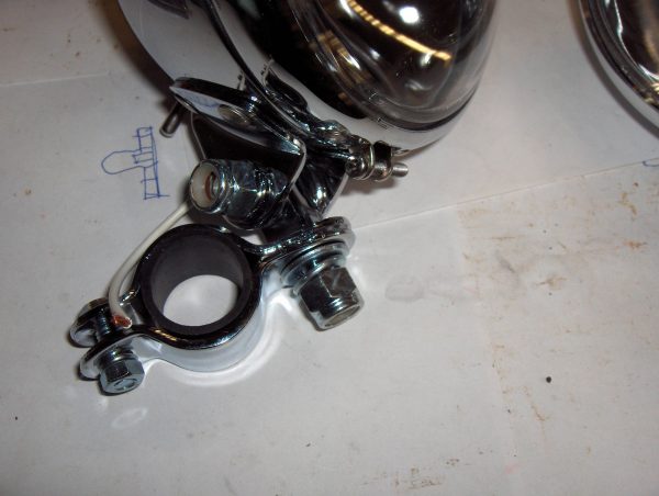 Harley Knucklehead,Panhead,45 Flathead,Spotlamp Assembly Set with Bulbs - Image 6