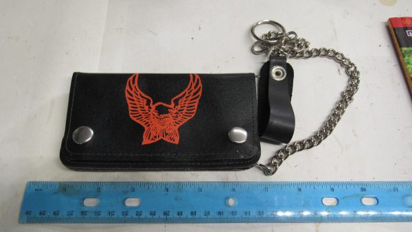 Biker Style Wallet with Chain.. **Only 6" Long**