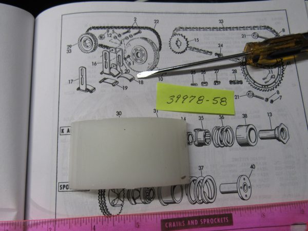 Harley Sportster Nylon Primary Chain Pad  1957-76  P/N 39978-58 - Image 3