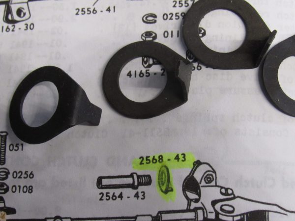 Harley 45 Flathead WLC Hand Clutch Lever Clamp Bushing Lockwasher.. **NOS**.P/N 2568-43 - Image 3