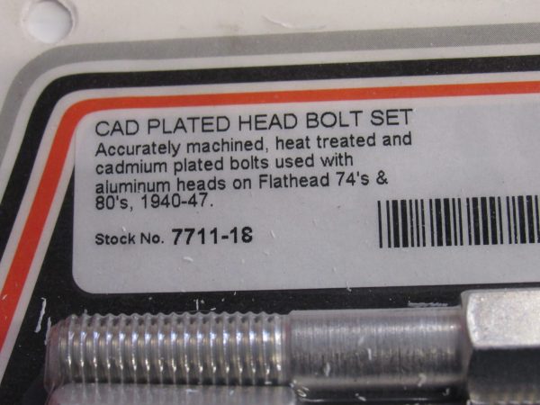 HARLEY BIG TWIN FLATHEAD 74" & 80 Head Bolt Set..Aluminum Heads - Image 2