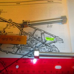 Harley Knucklehead,Panhead,Shovelhead Rear Axle Adjuster Bolts 1936-72  P/N 41576-36
