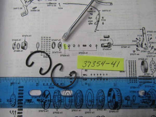 Harley 45 Flatheads,Servi-car?Clutch Gear Oil Seal Kit Snap Rings.1941-73