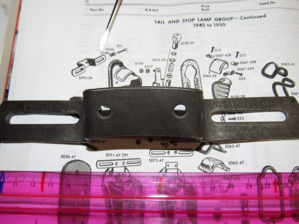 Harley Knuckle,WL,UL, License Plate Bracket??**Maybe NOS**P/N 68150-39  1939-46 - Image 2