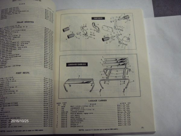 Harley Big Twin  Spare Parts Book for 1958-1968 - Image 2