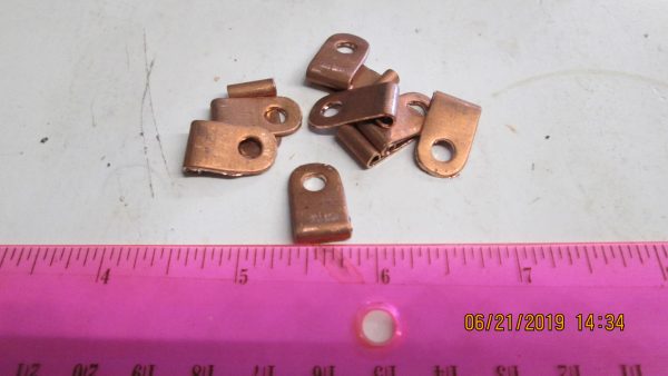 Wire Copper Flag Terminals. Hole Size  3/16"  Wire Size 18-22 - Image 2