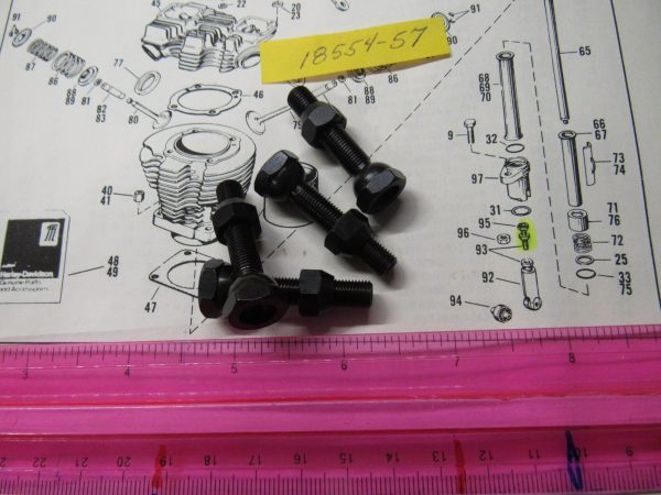 Harley Sportster Tappet Adjusting Screws with Nuts 1957-85P/N 18554-57