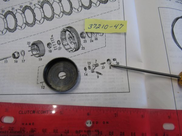 Harley Sportster Releasing Worm Gear Cup Cover 1954-70. P/N 37210-47 - Image 2