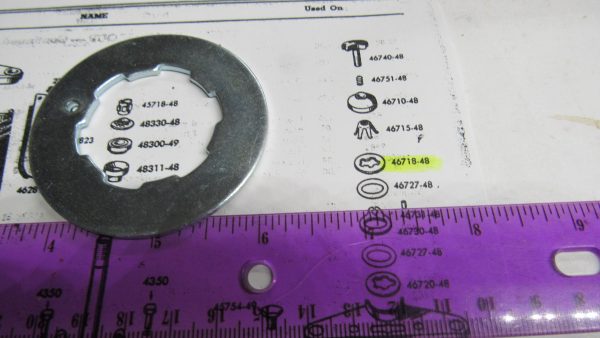 Harley Panhead,Shovelhead Fork Steering Damper Plate 1949-84. P/N 46718-48 - Image 3
