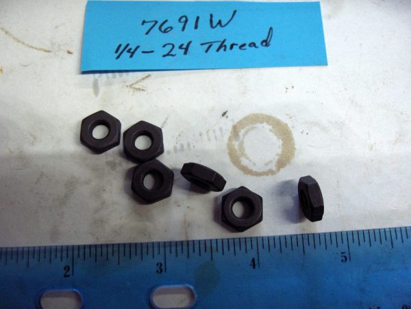 **ON SALE**Harley Big Twin, Flathead Thin Oil Pump Nuts (1/4-24 Threads) 1930-70  P/N 7691W - Image 2