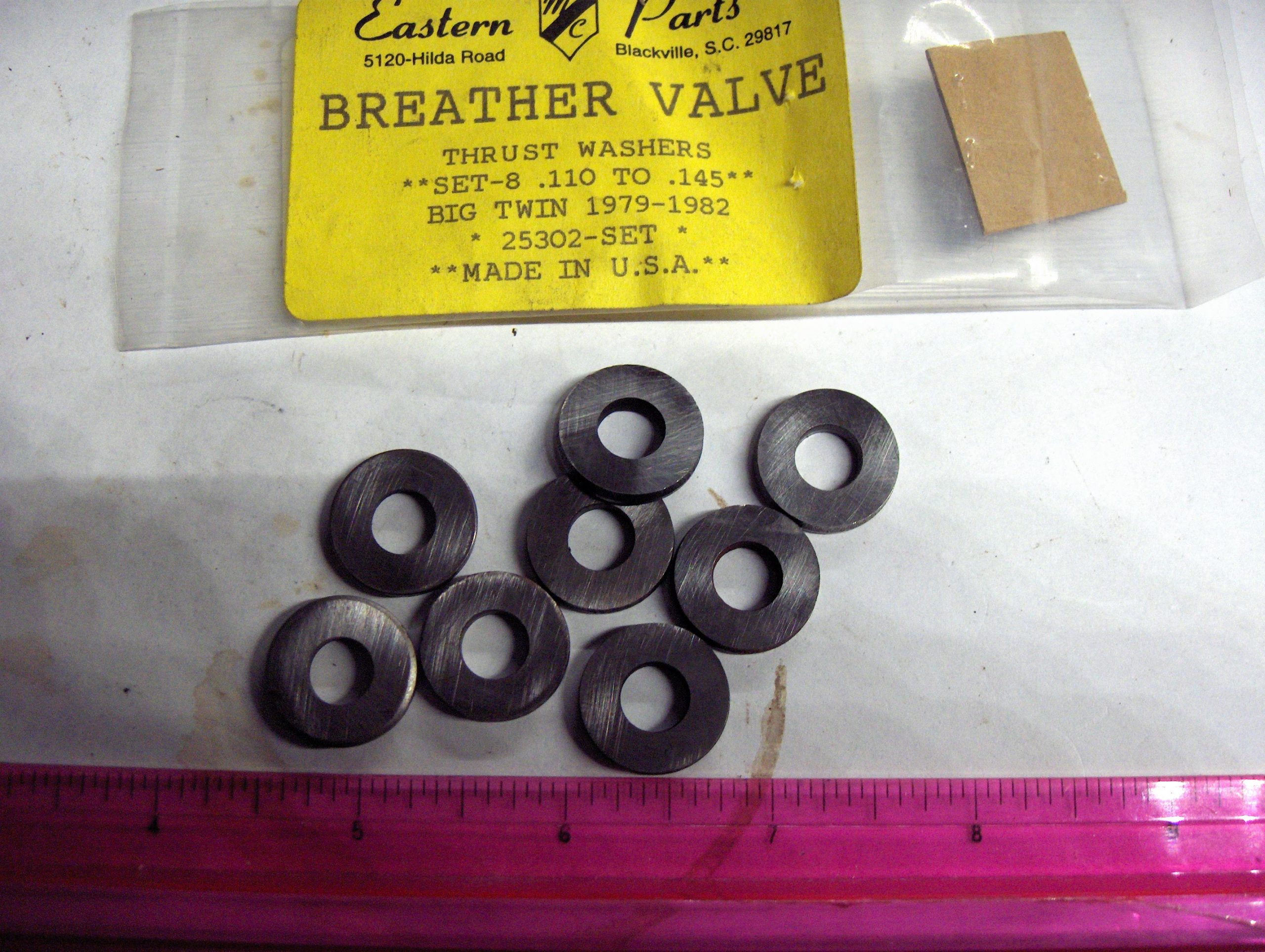 Harley Shovelhead Breather Valve Thrust Washers  1979-82 - Image 2