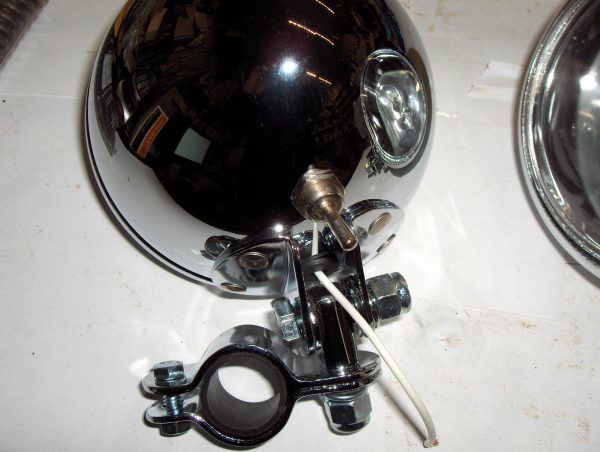 Harley Knucklehead,Panhead,45 Flathead,Spotlamp Assembly Set with Bulbs - Image 3