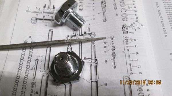 Harley Panhead,Shovelhead Chrome Fork Tube Caps *Vented* 1949-76 P/N45754-49 - Image 2