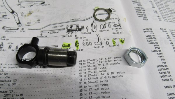 Harley 45 Flathead Solo & Servi-car Shifter Fork Bushing Kit 1941-73 - Image 2