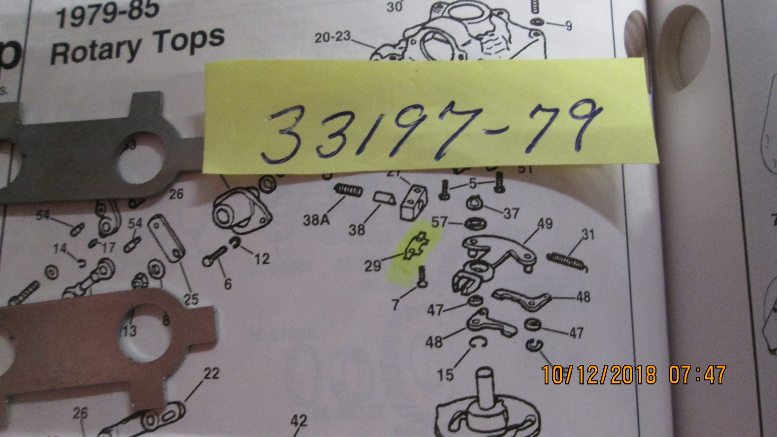 Harley Shovelhead Transmission Shifter Plunger Lock .1979-84. P/N 33197-79 - Image 2
