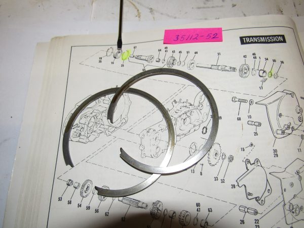 Harley Davidson Sportster Tranny Mainshaft Bearing Snap Ring  P/N 35112-52