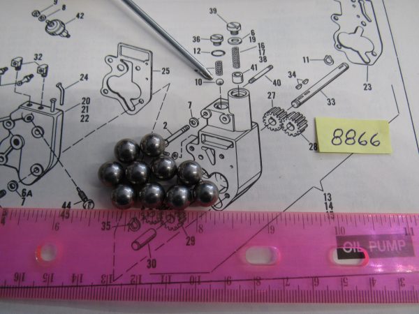 Harley Big Twin,Sportster Oil Pump Check Ball. 3/8" 1941-UP. P/N 8866 - Image 2