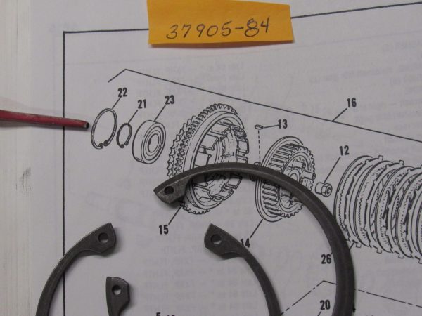 Harley Evolution,Clutch Drum Internal Retaining Ring 1985-97  P/N 37905-84
