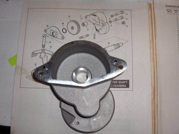 Harley Shovelhead FXE Hitachi Starter Housing.. 1973-78 - Image 2